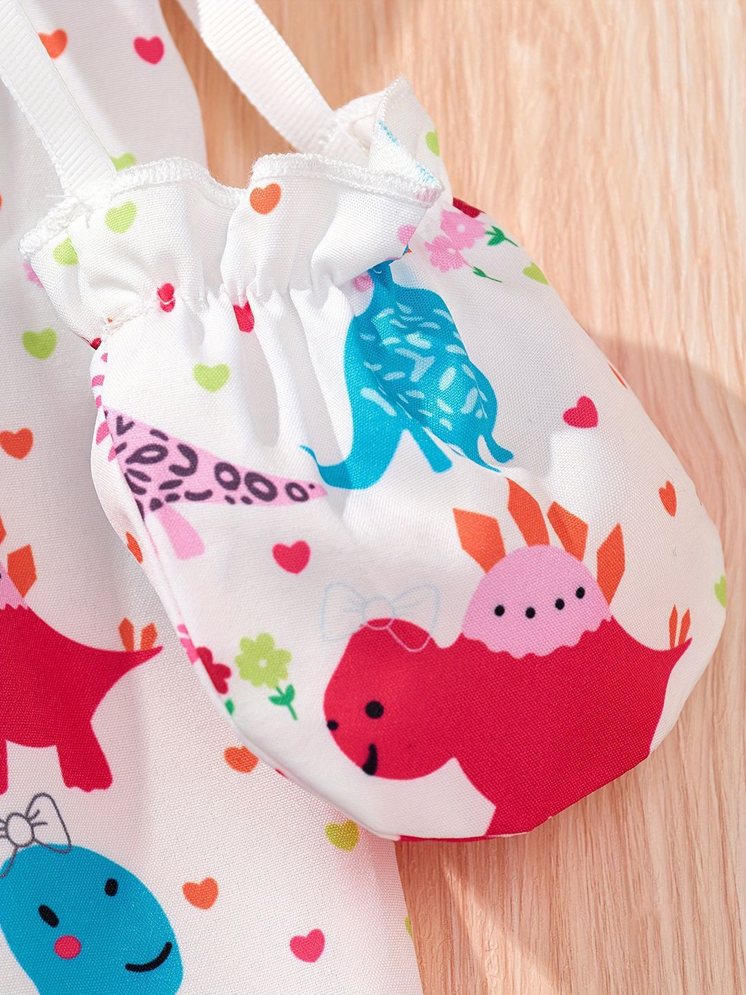 YK Girls Printed Basic Jumpsuit