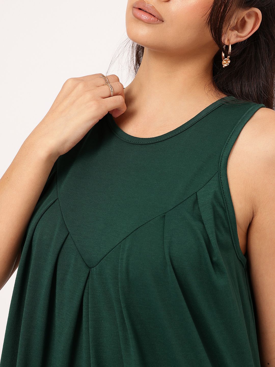 DressBerry Pleated Affair A-Line Dress