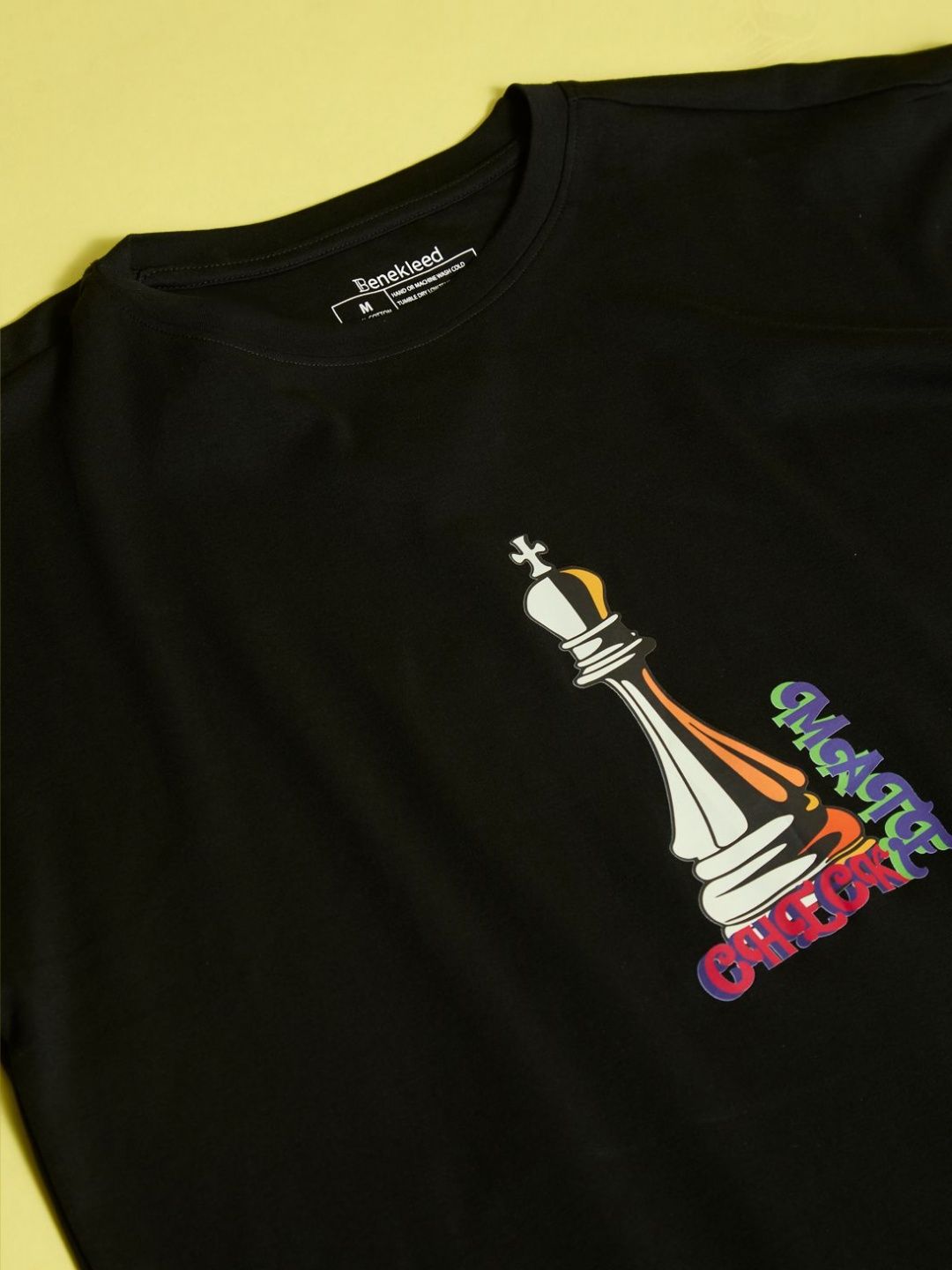 Bene Kleed Men Printed Lengan Panjang Poket T-shirt