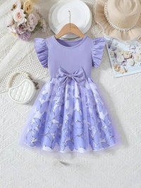 YK Floral Fit & Flare Dress