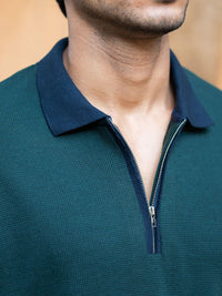 Powerlook SS25 Contrast Polo Collar T-Shirt