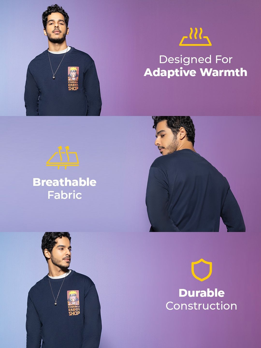 Bewakoof Drop-Shoulder Sleeves Pure Cotton Oversized T-shirt