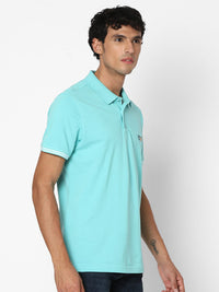 SPYKAR Polo Collar Pure Cotton T-Shirt