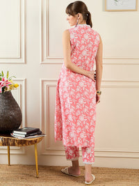 Indo Era Women Pink Kurta Sets