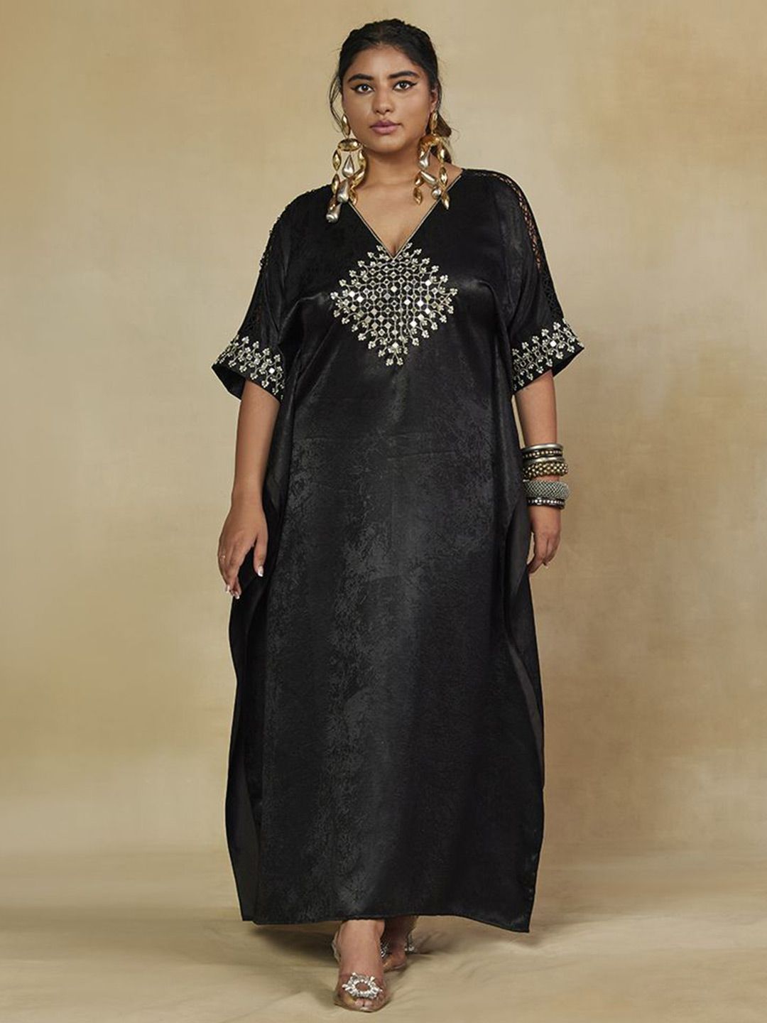 Mamicha Women Embellished A-Line Maxi Dress