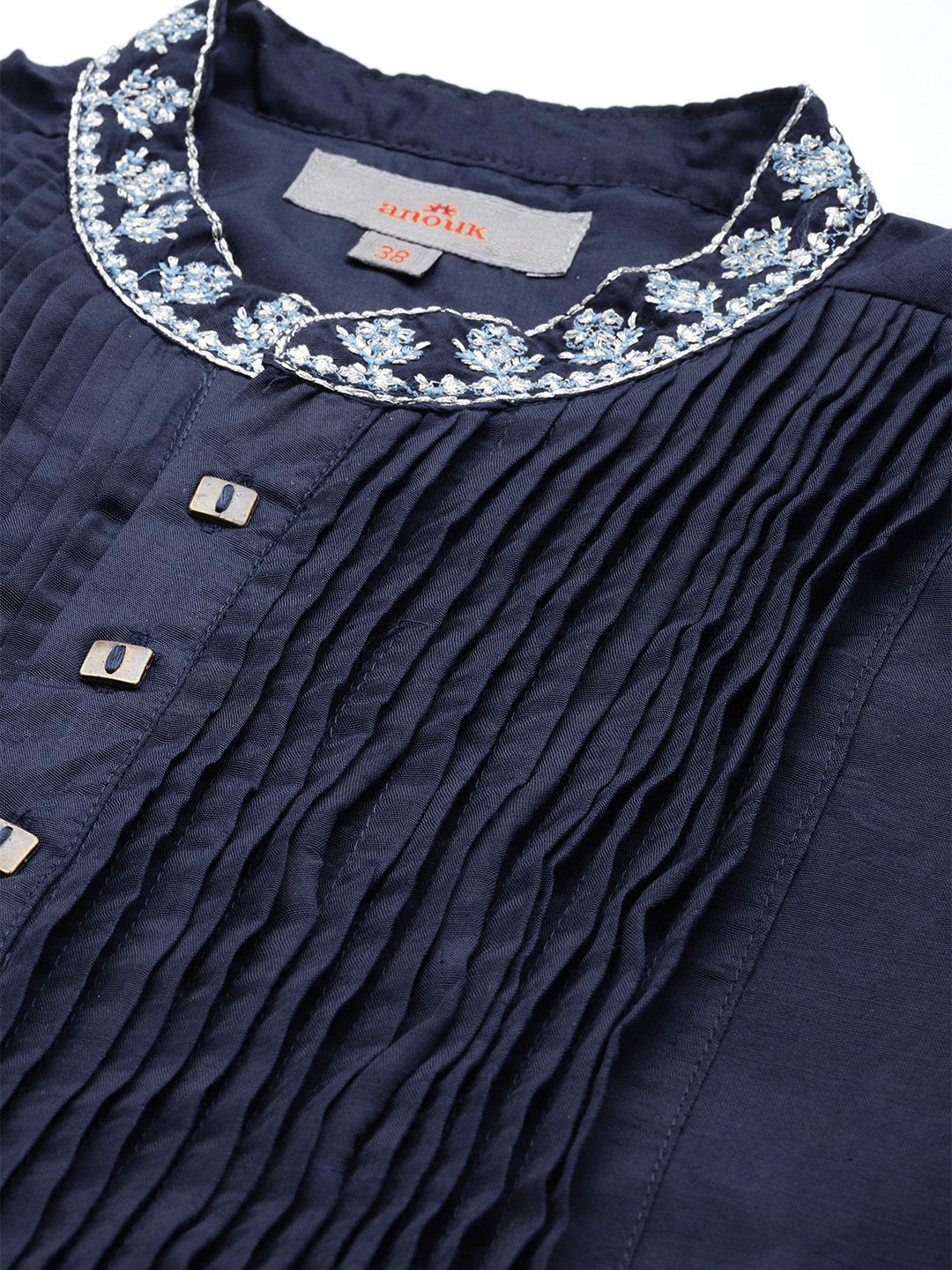 Anouk Mandarin Collar Straight Kurta