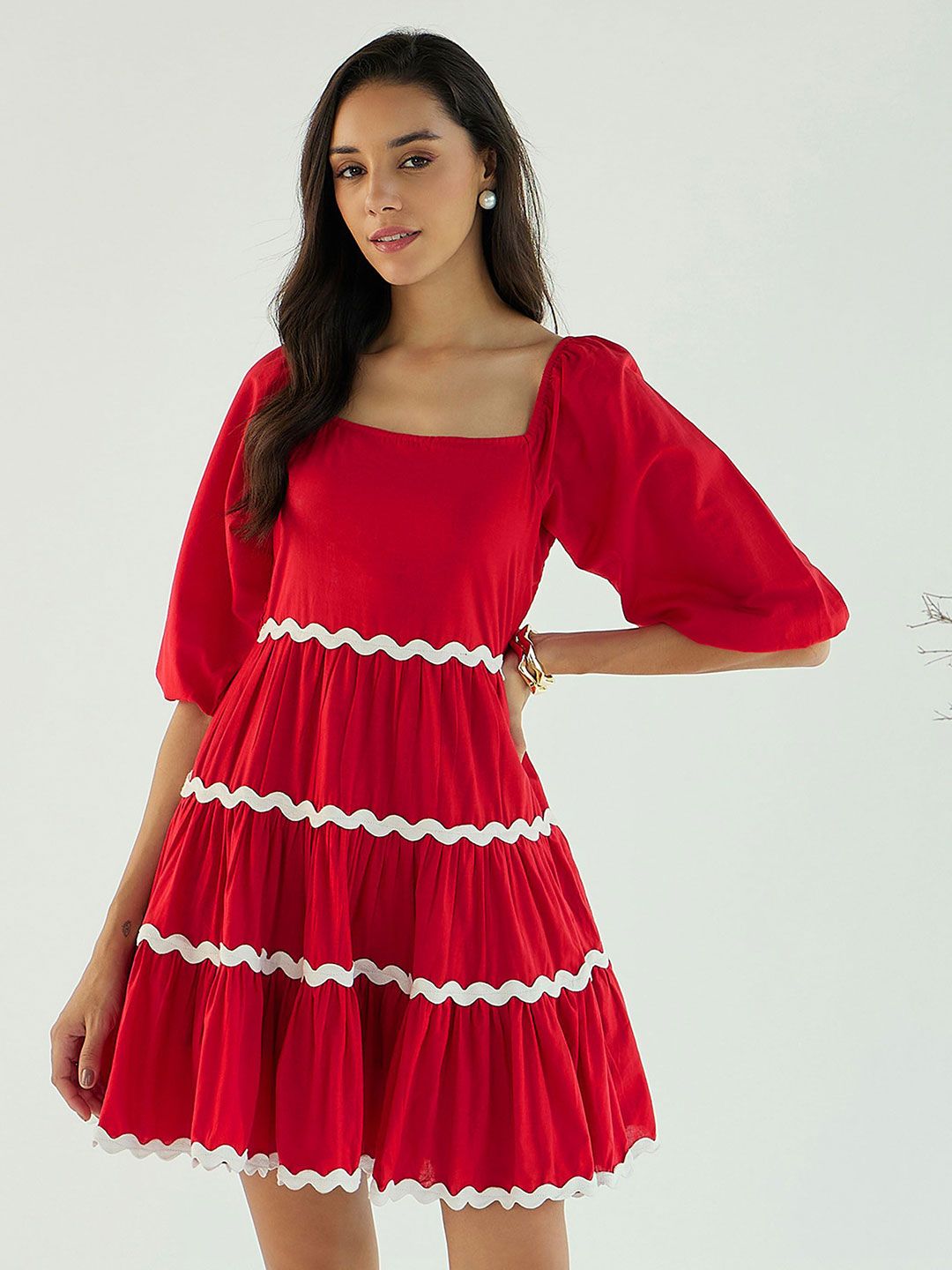 Pink Paprika by SASSAFRAS Women Fit & Flare Dress