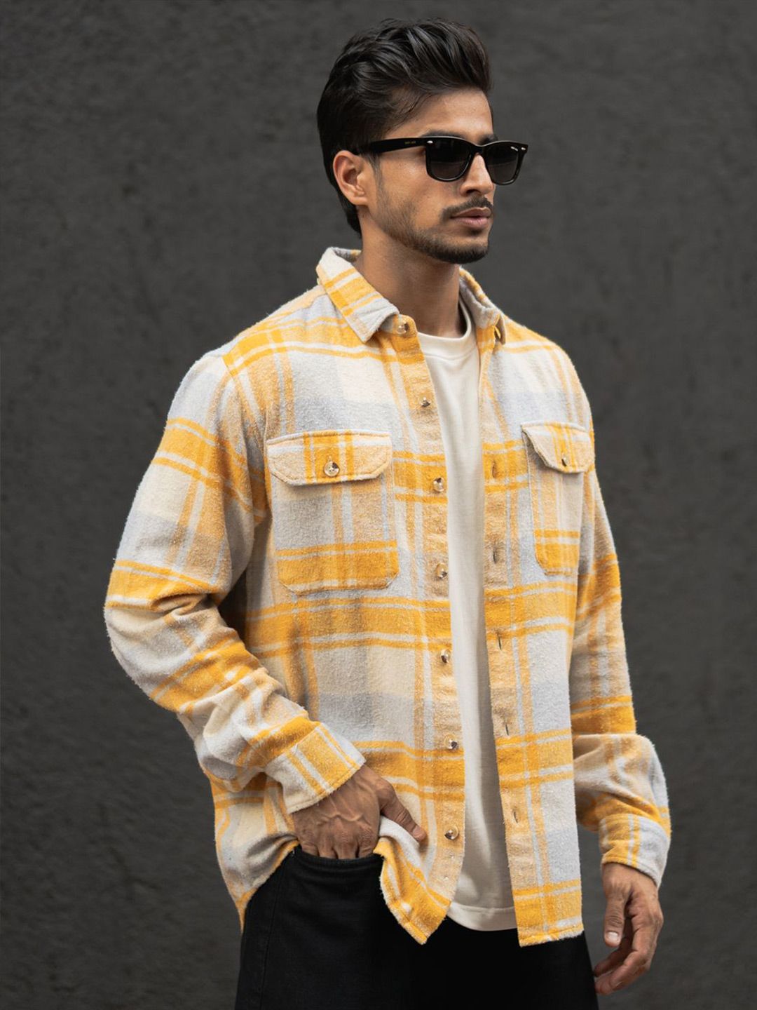 Powerlook  Checked Casual Shirt