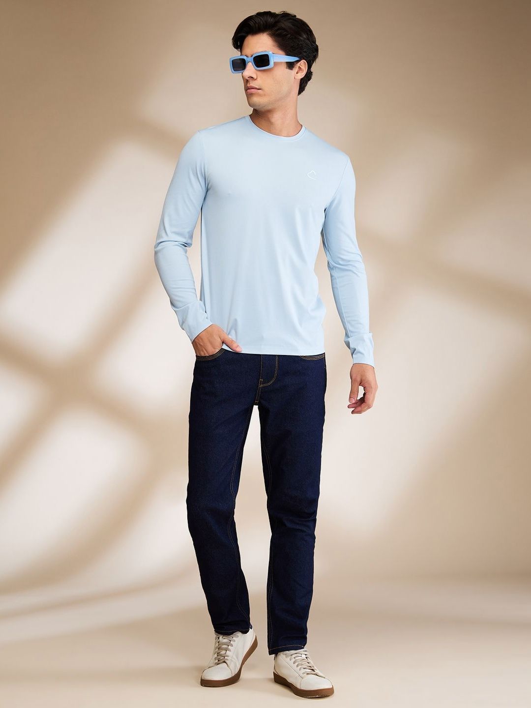 Being Human Men Solid Round Neck Cotton Slim Fit T-shirt