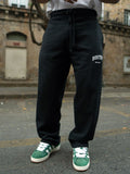 Powerlook Men Black Printed Baggy Trackpant