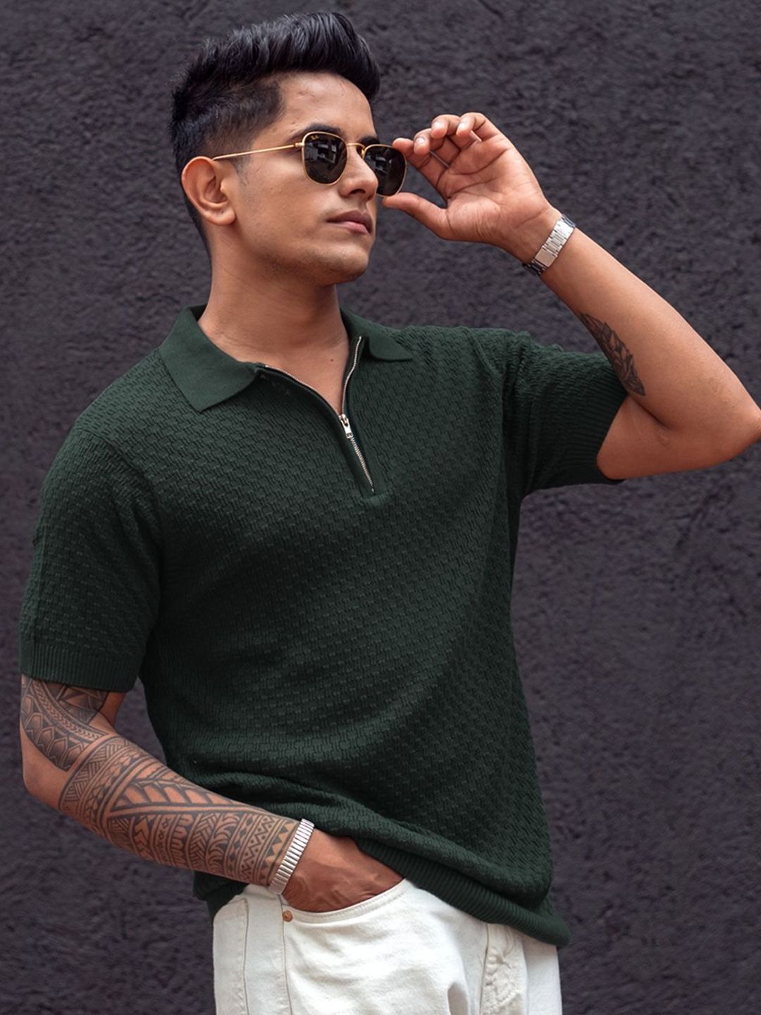 Powerlook Men Polo Collar T-shirt