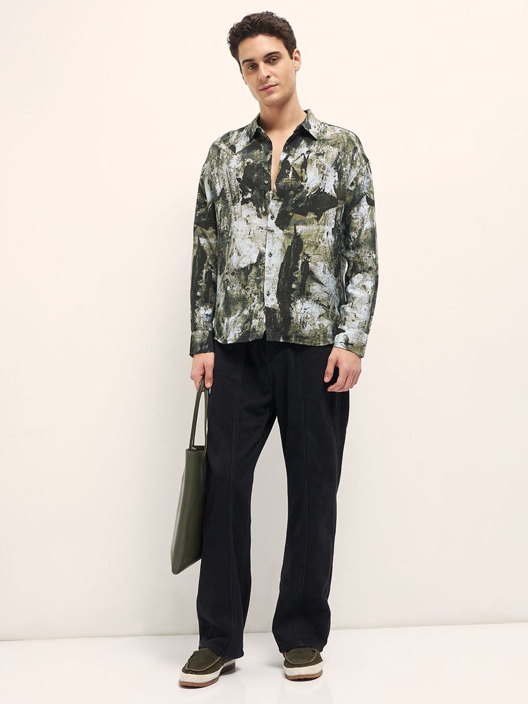 THE BEAR HOUSE Men Opaque Printed Casual Shirt