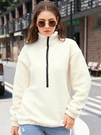 DressBerry Women Mock Collar Sweatshirt