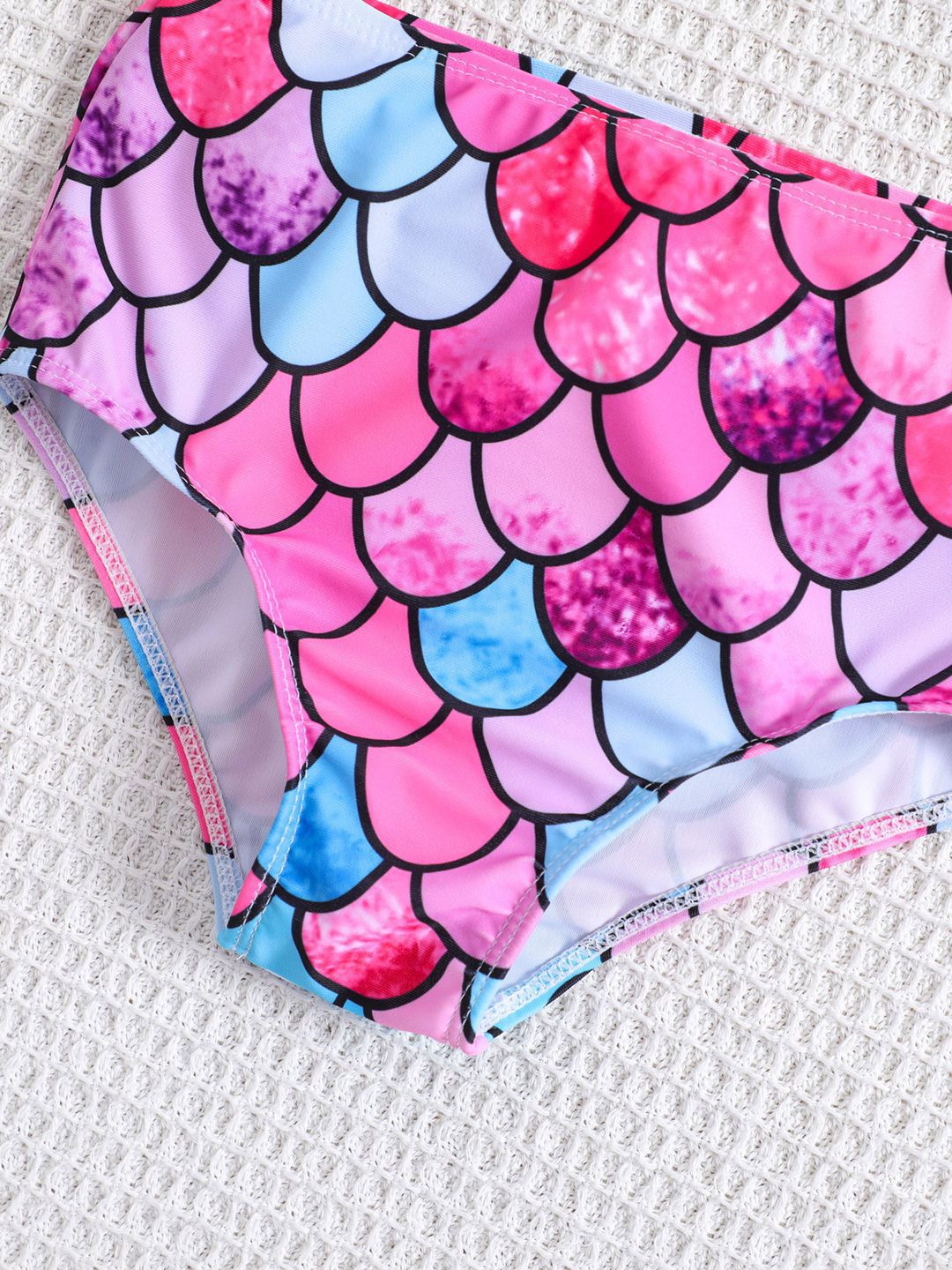 YK Girls Printed Sleeveless Swimset