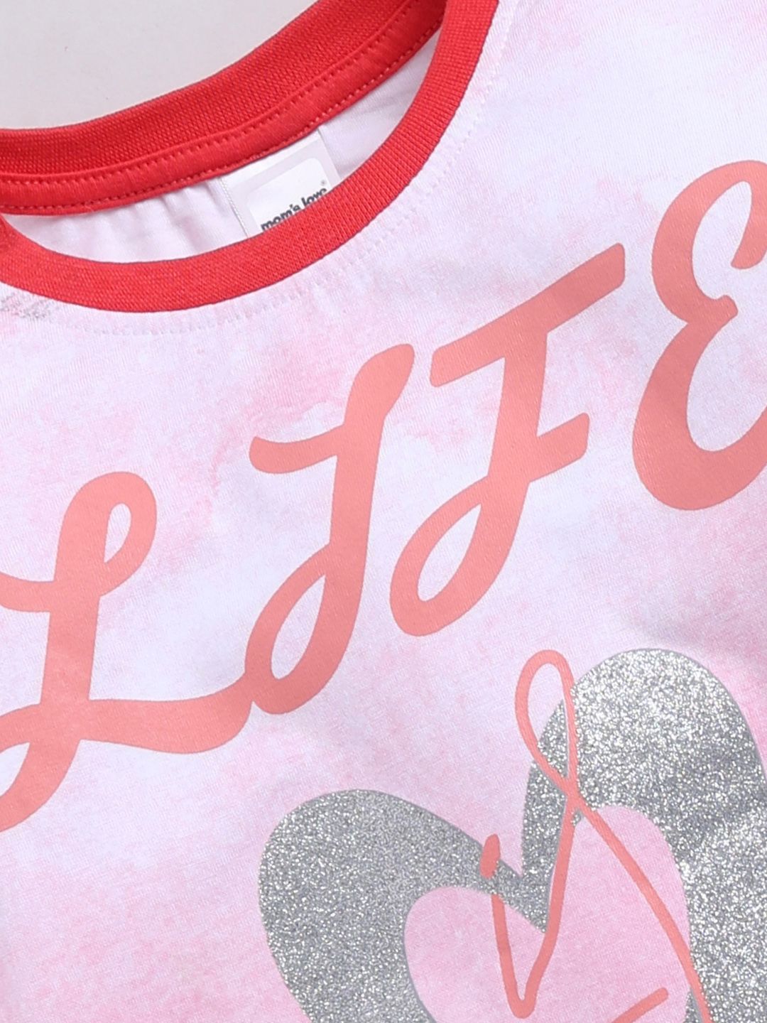 Moms Love Girls Printed Sweatshirt With Joggers