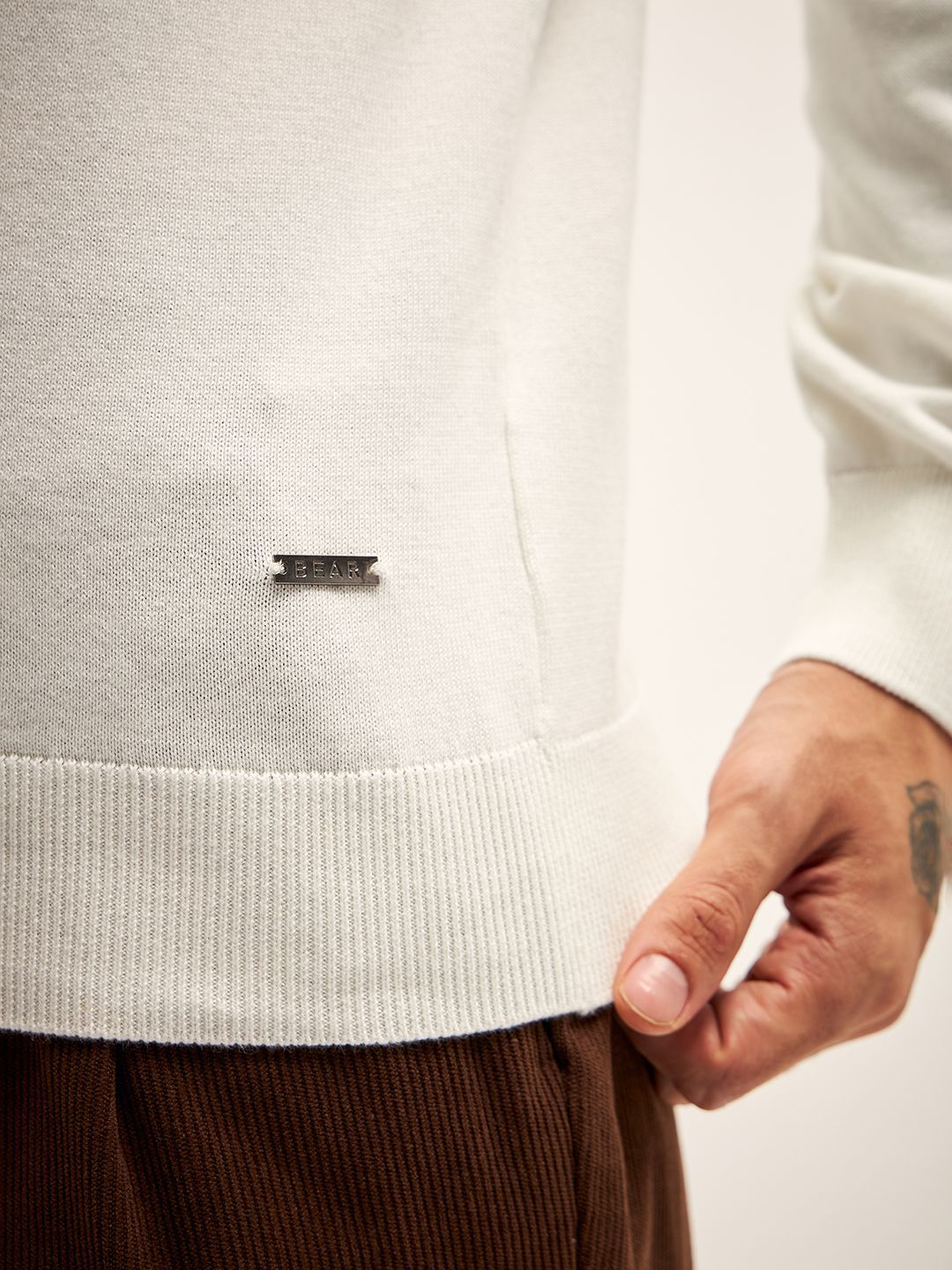 THE BEAR HOUSE Solid Turtle Neck T-Shirt