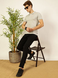 Thomas Scott Men Solid Polo Collar Cotton T-shirt