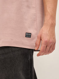 THE BEAR HOUSE Typography Printed Drop Shoulder Sleeves Pure Cotton Oversized T-shirt