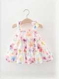 YK Floral Print Fit & Flare Dress