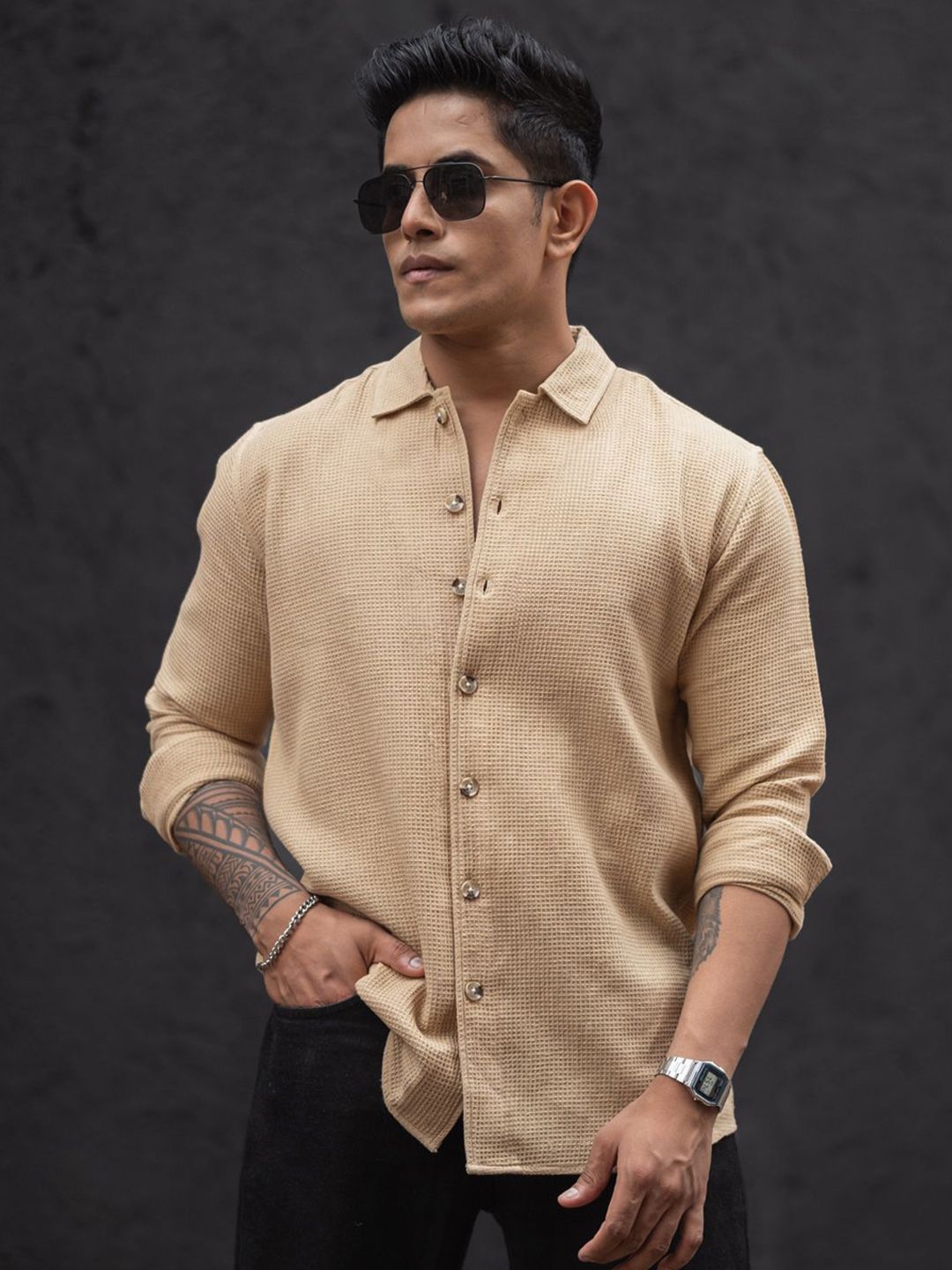 Powerlook Men Opaque Casual Shirt