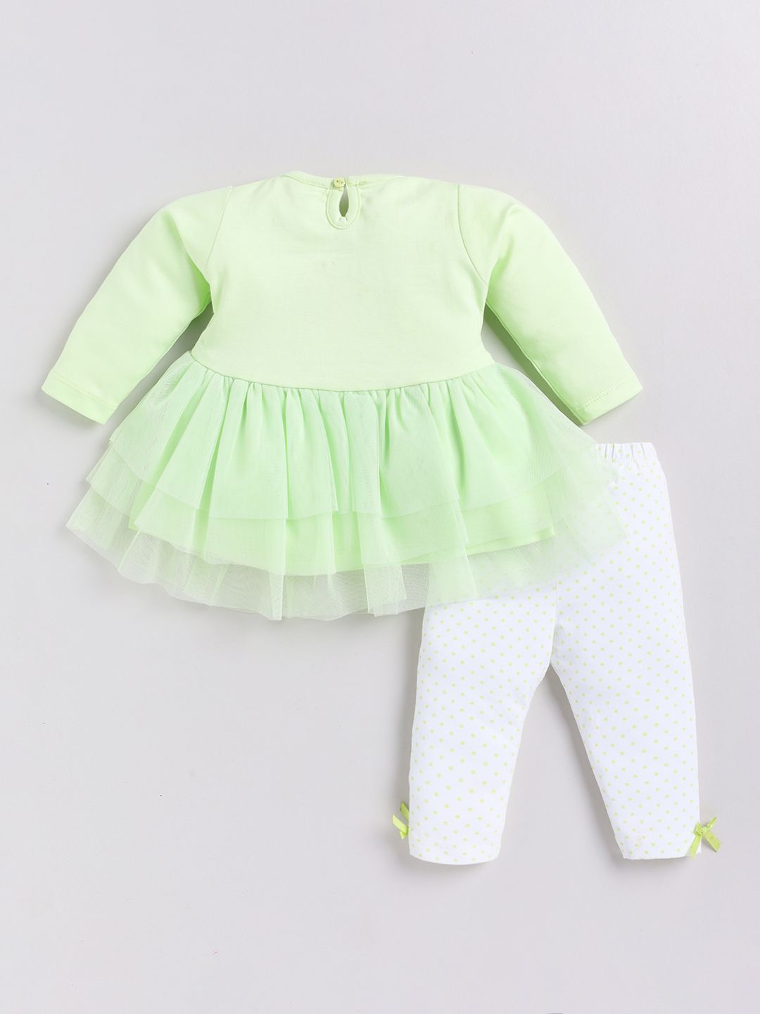 Moms Love Infant Girls Pure Cotton Tunic With Leggings