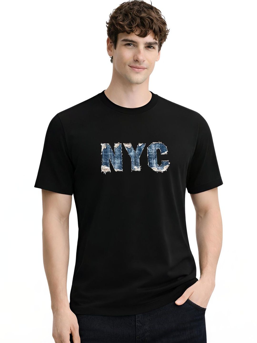 ADRO Men Typography Printed T-shirt
