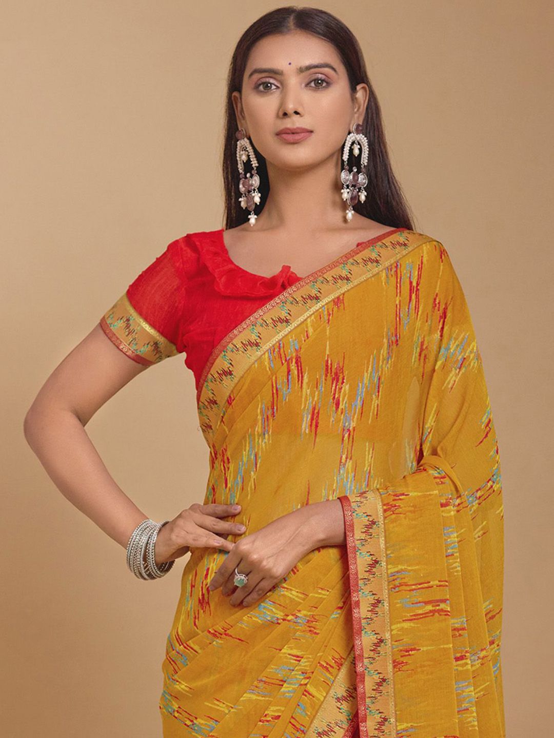 KALINI Geomatic Designer Bagh Saree