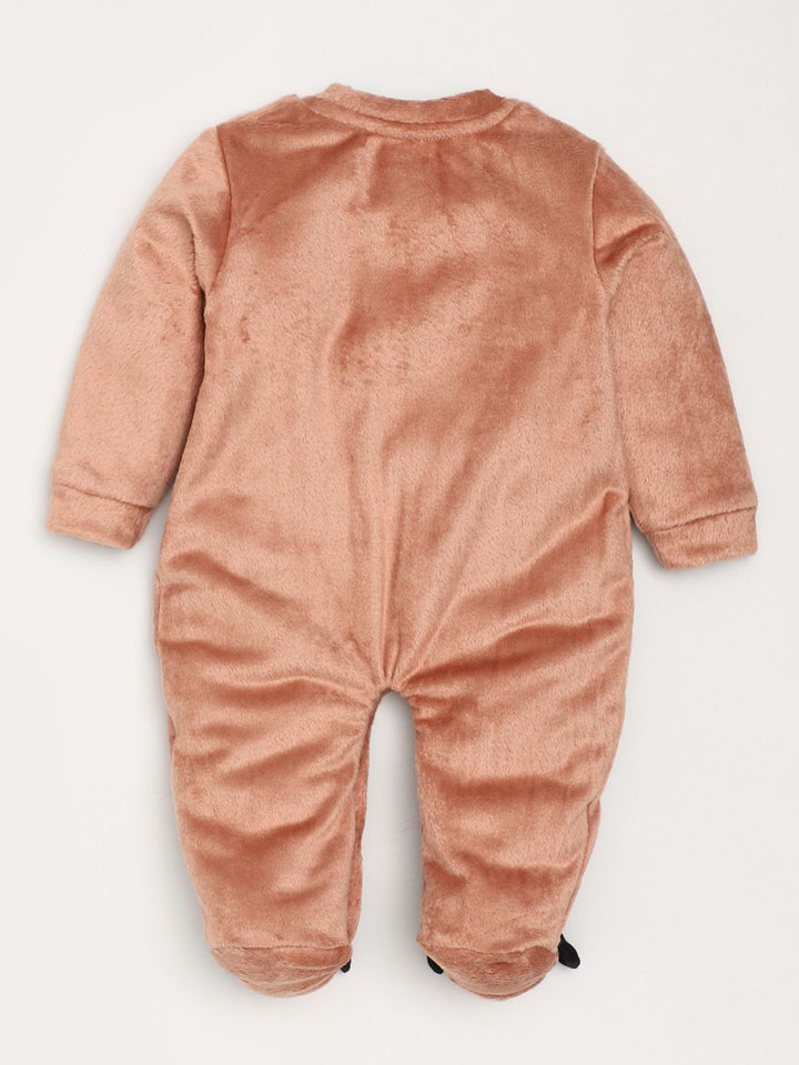 Moms Love Infant Boys Embroidered Pure Cotton Sleepsuit