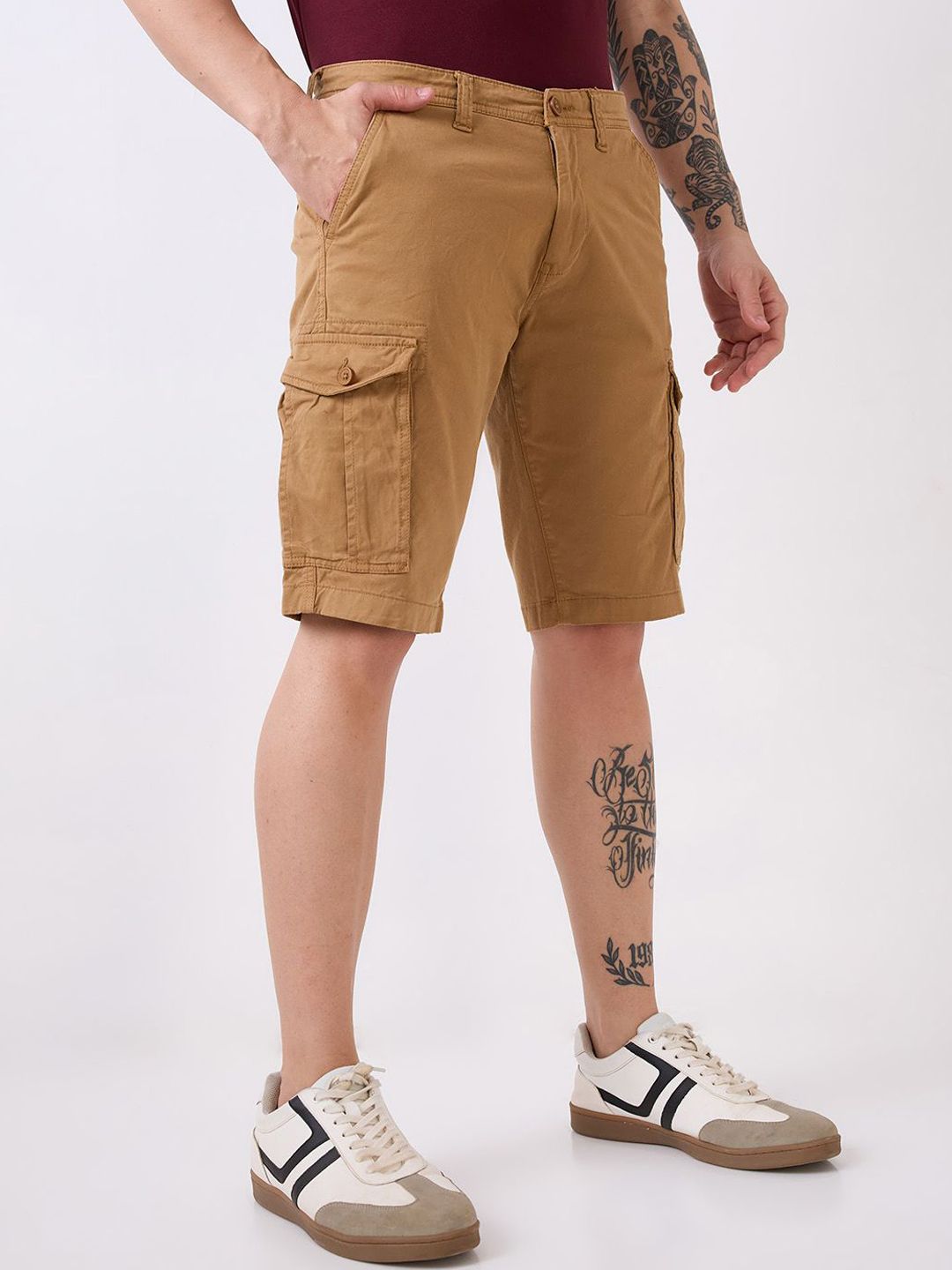 SPYKAR Men Cotton Cargo Shorts