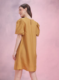 DressBerry Puff Sleeve A-Line Dress