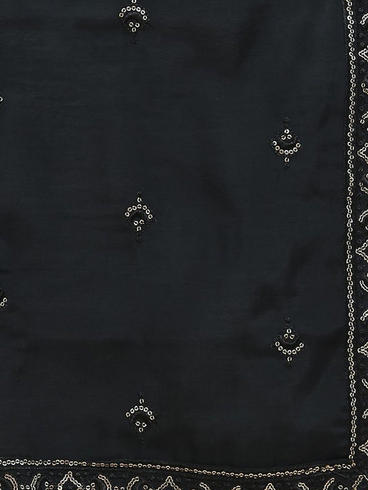 Jompers Men Floral Embroidered Chikankari Kurta With Dupatta