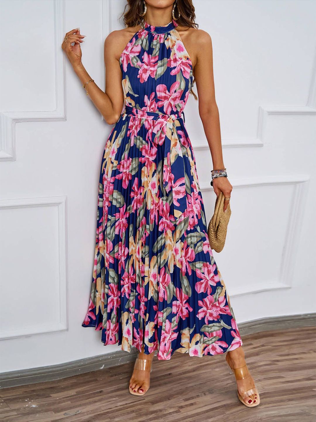 all about you Women Floral Printed Maxi Dress