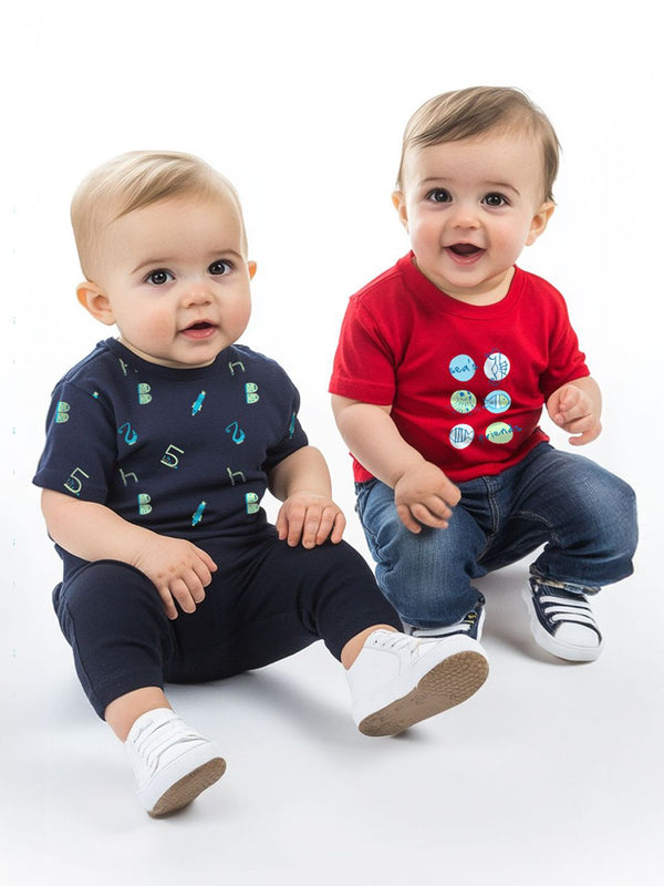 Nauti Nati Boys Pack Of 2 Printed Cotton T-shirt