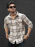 Powerlook Men Tartan Checked Regular Fit Casual Shirt
