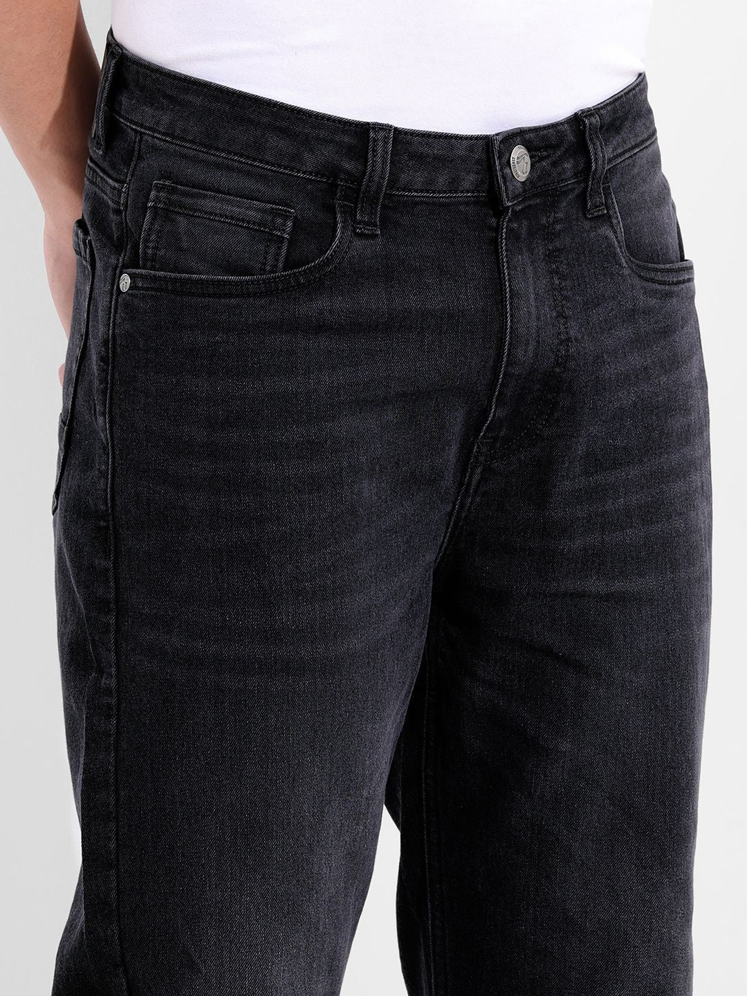 The Indian Garage Co Men Slim Fit Mid-Rise Light Fade Mid-Rise Jeans