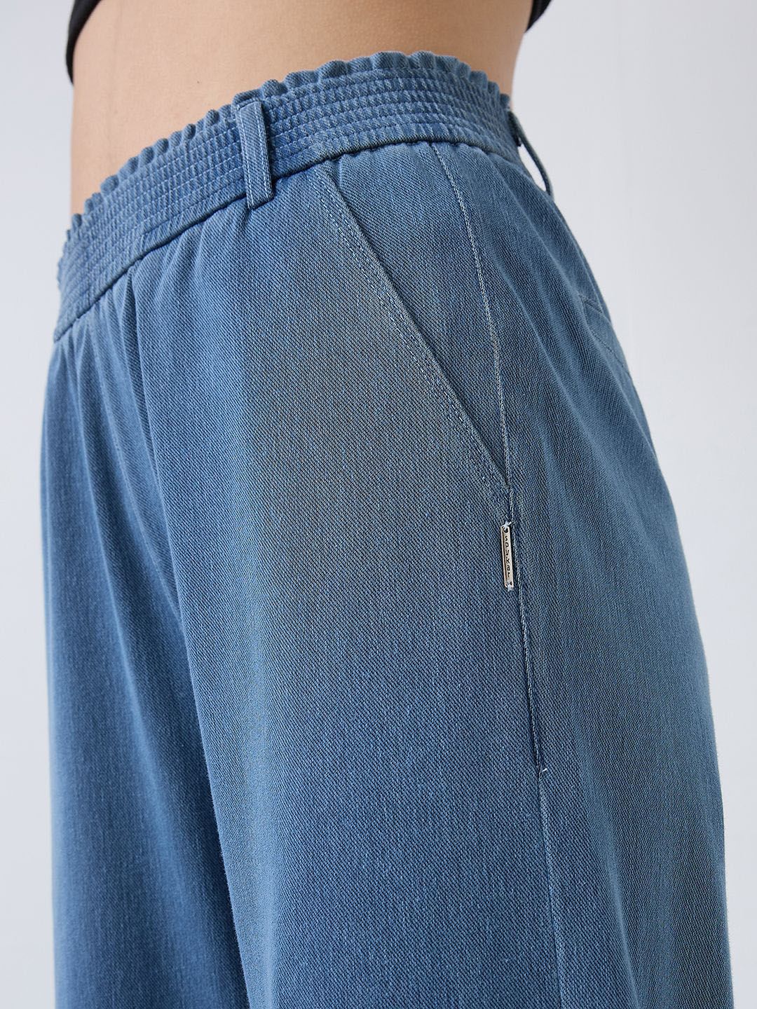 SPYKAR Women' Straight Fit High Rise Regular Trousers