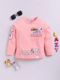 Happy Faces Kids Girls Snoopy Printed Pure Cotton T-Shirt