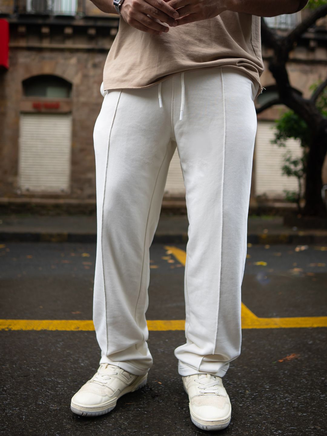 Powerlook Men Baggy-Fit Mid-Rise Track Pants