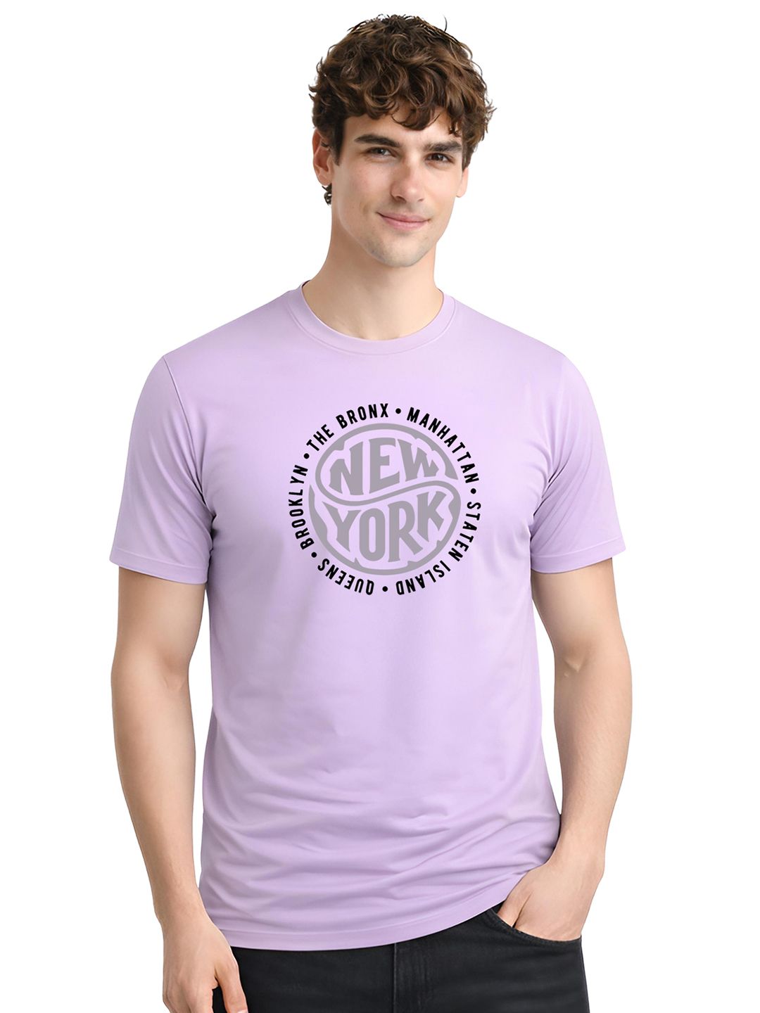 ADRO Men Typography Printed T-shirt