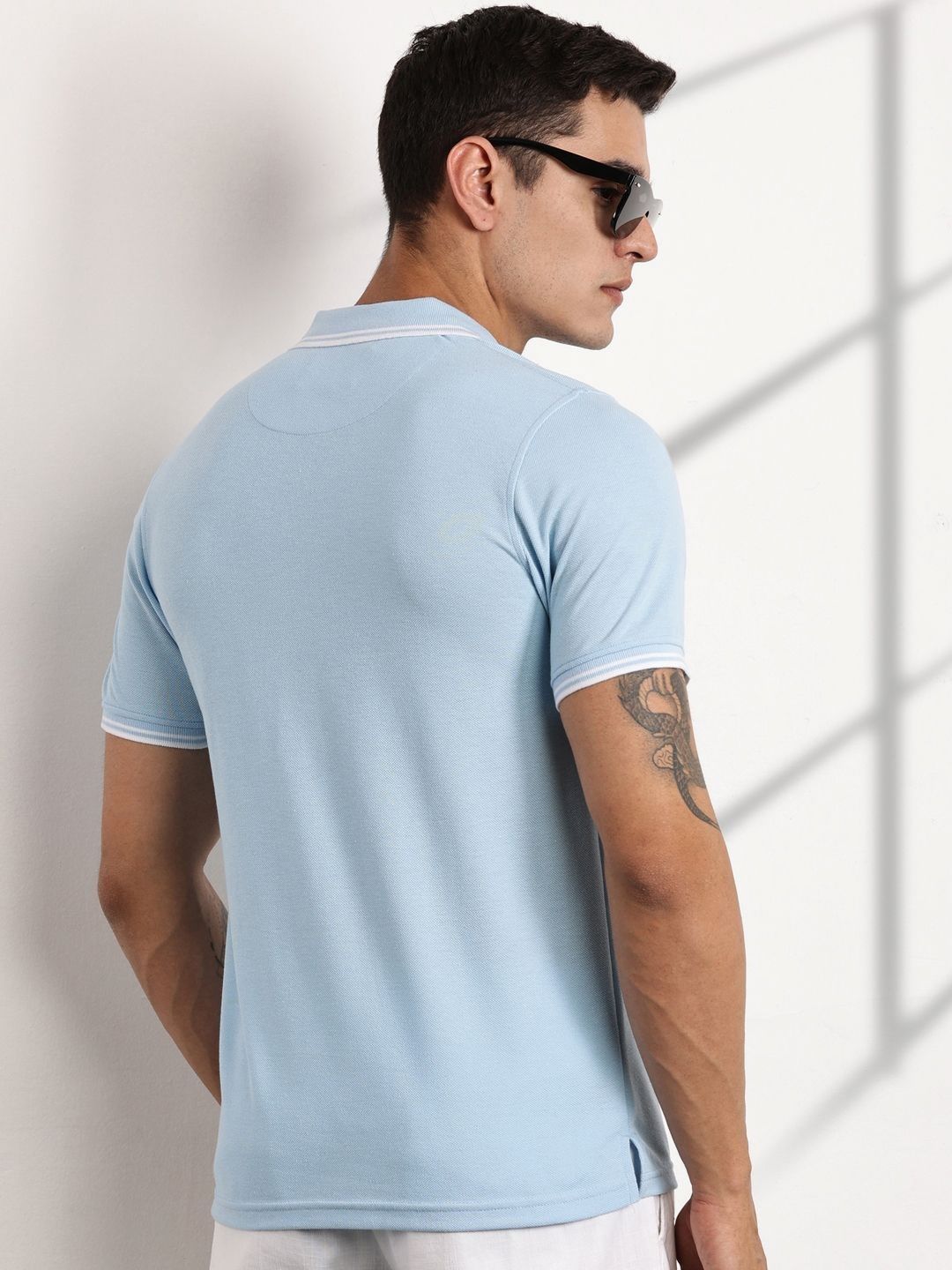 Thomas Scott Men Polo Collar Pockets T-shirt