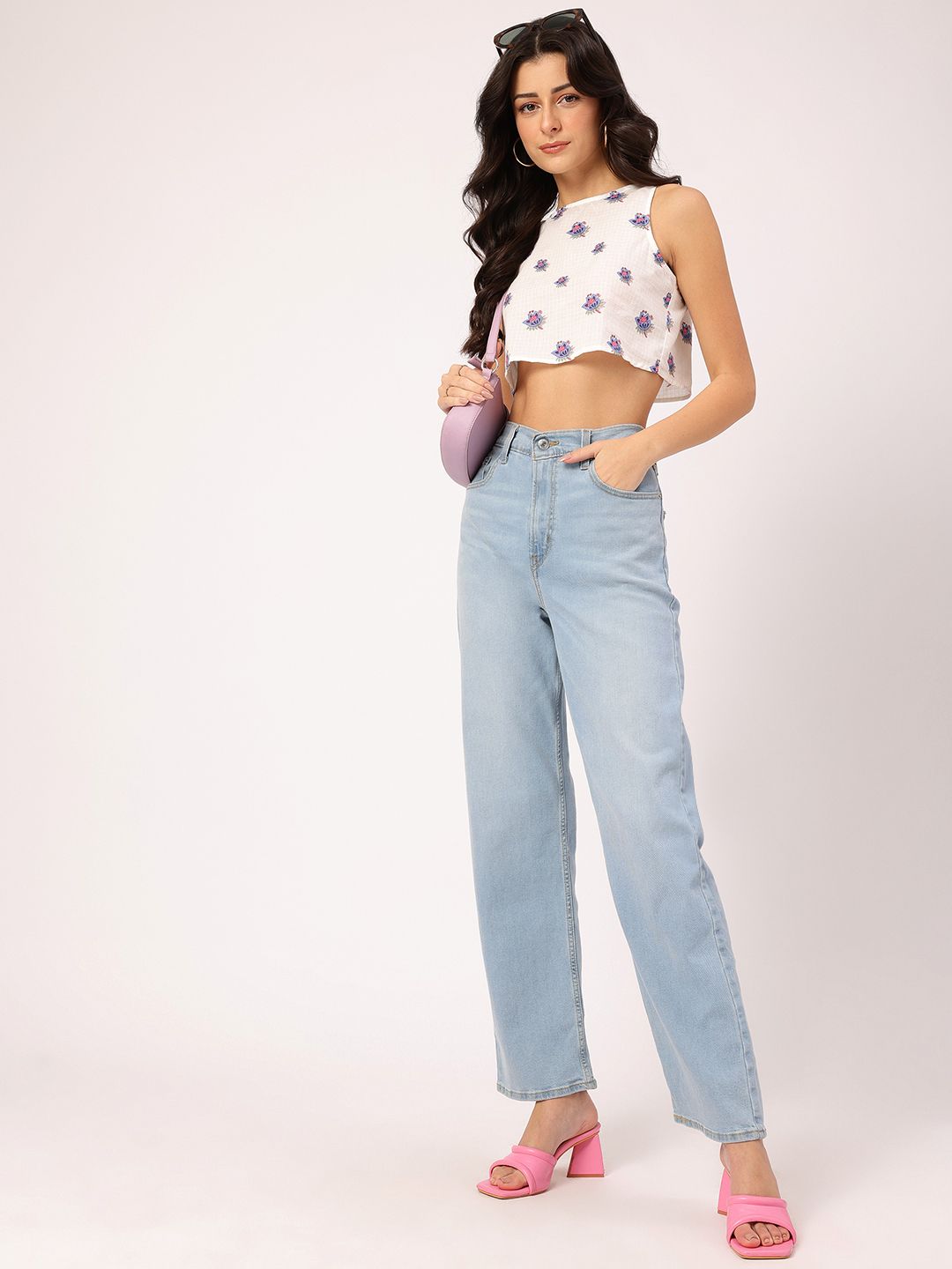 DressBerry Sunkissed Floral Print Crop Top