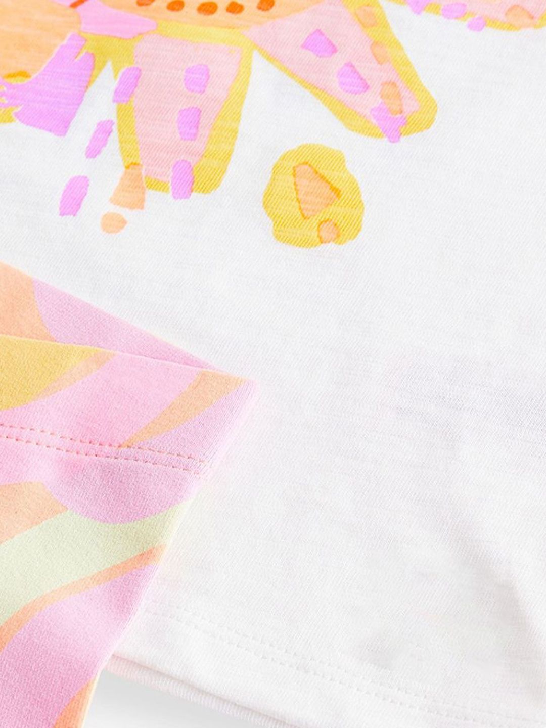 YK Girls Printed T-shirt with Shorts