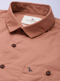 Mr Bowerbird Men Pure Cotton Tailored Fit Spread Collar Casual Shirt