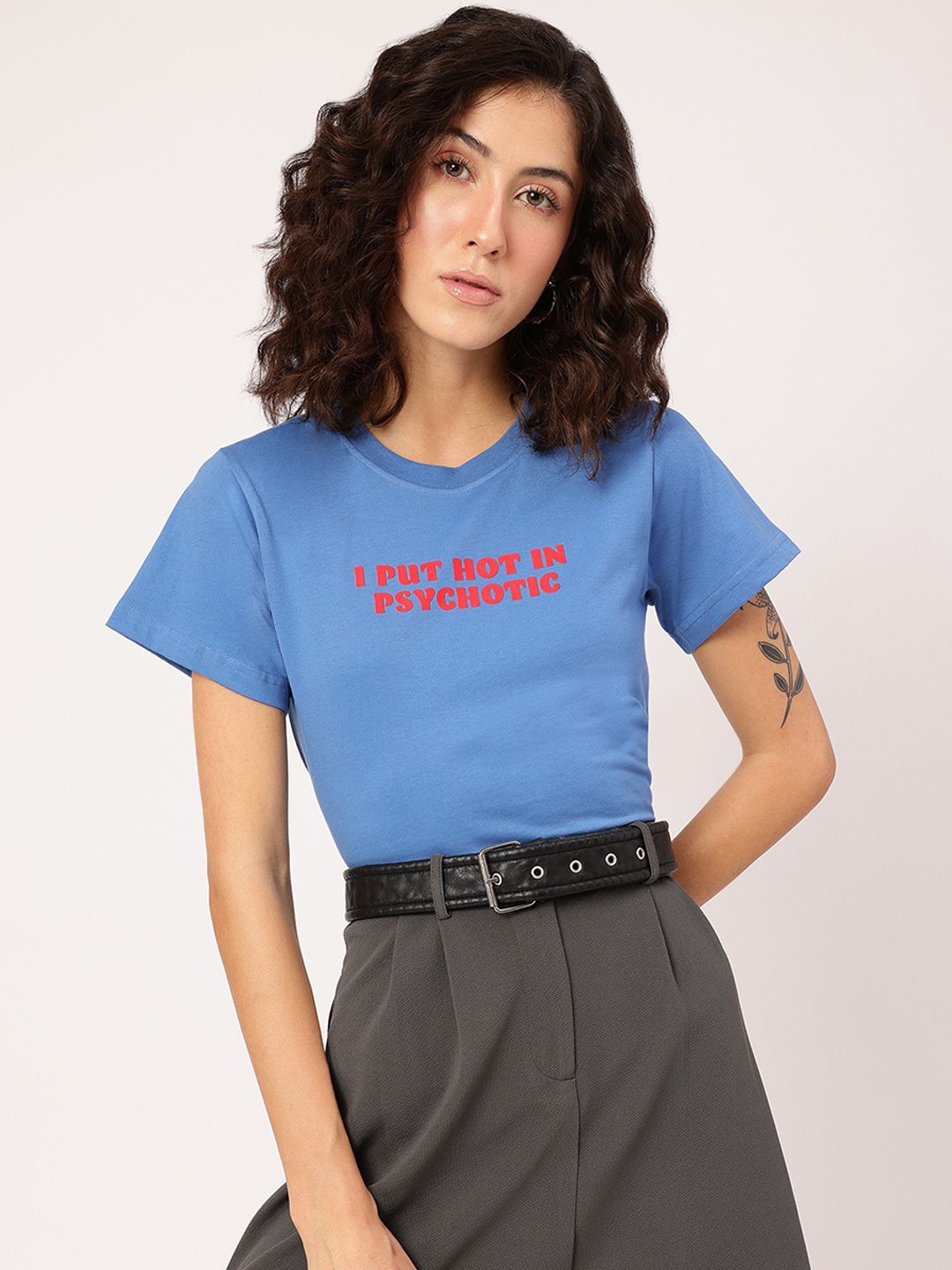 DressBerry Savage Statements Printed T-shirt