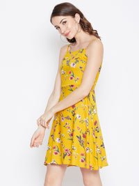 Berrylush Floral Print A-Line Dress