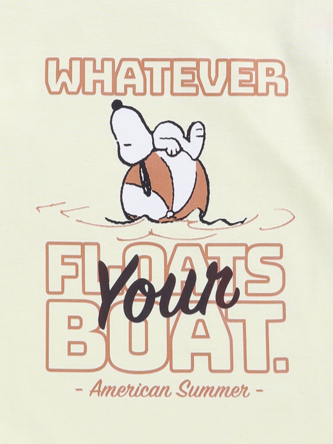 Happy Faces Kids Girls Snoopy Printed Pure Cotton T-Shirt