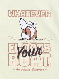 Happy Faces Kids Girls Snoopy Printed Pure Cotton T-Shirt