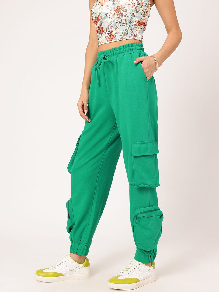 DressBerry Women Utility Outfitter Cargo Style Joggers