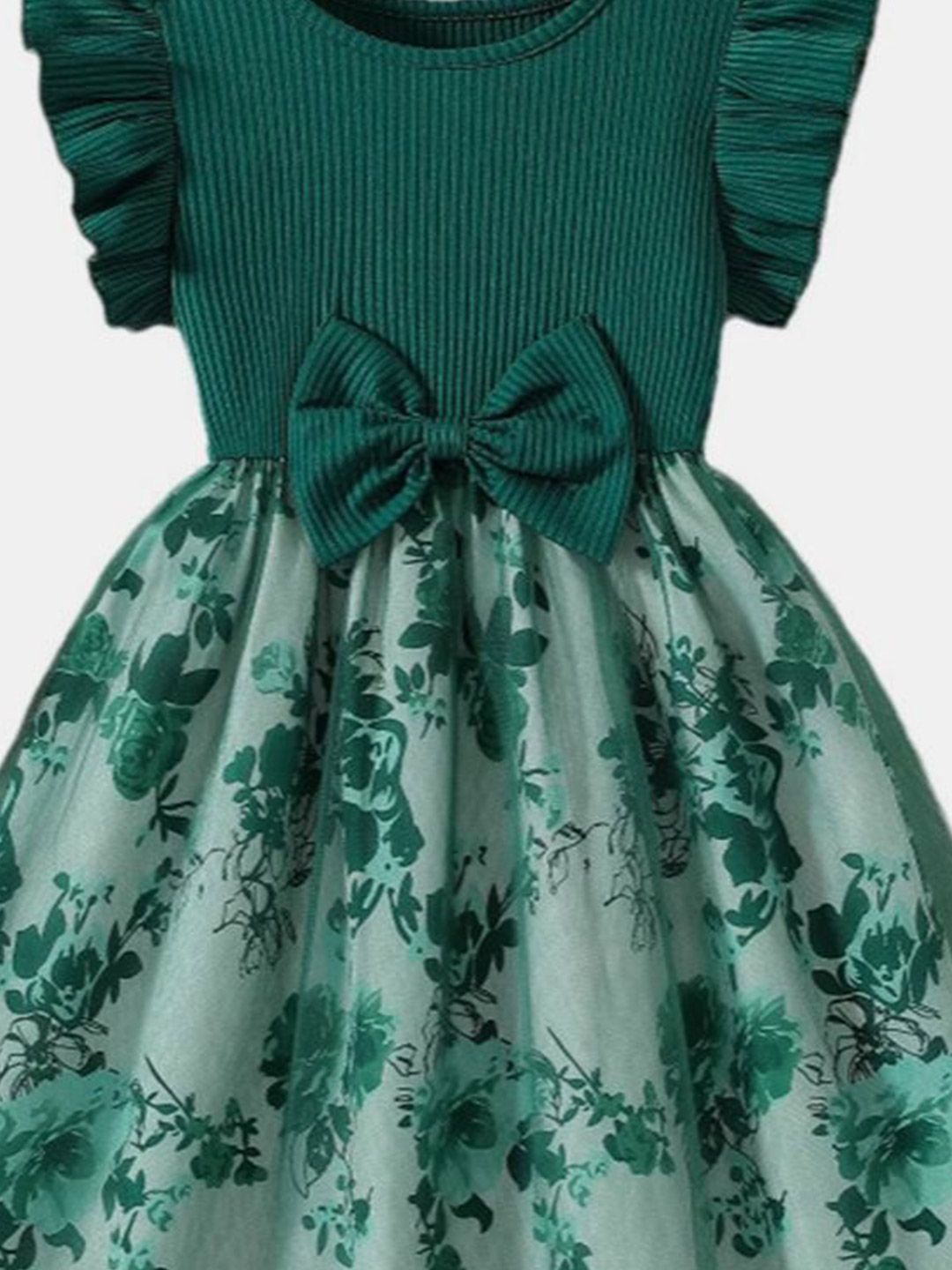 YK Floral Fit & Flare Dress