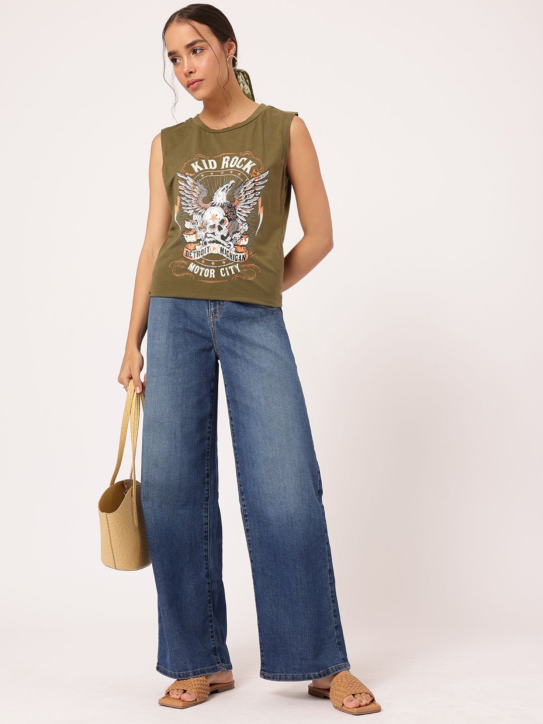 DressBerry Artful Attire Printed T-shirt